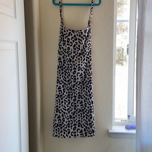 Cheetah print mini dress